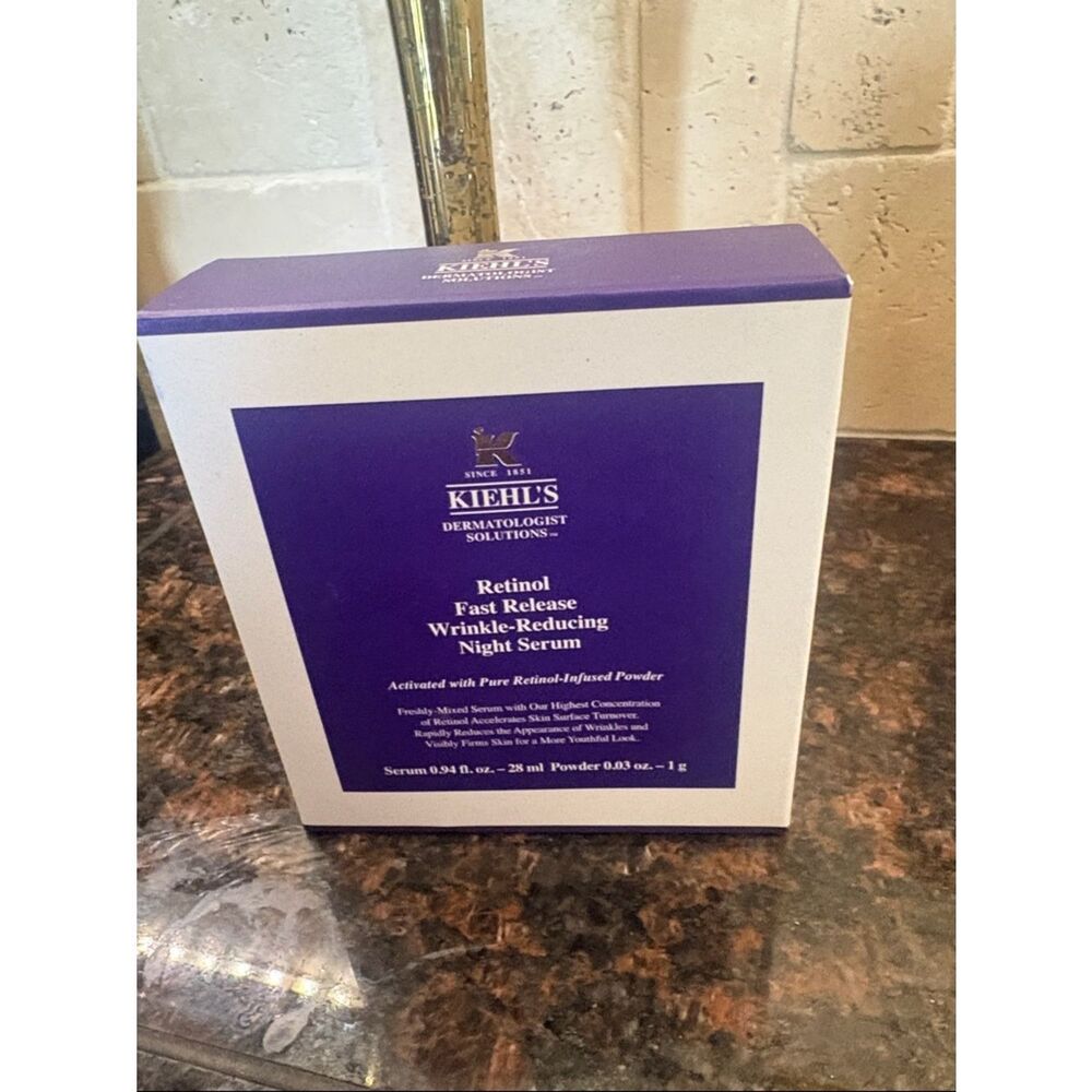 KIEHL'S Retinol fast release wrinkle reducing night serum $88 New in Box